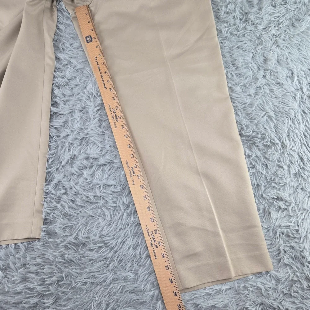 Roundtree & Yorke Mens 38x30 Brown Tan Black Easy Care‎ Dress Pants Bundle 3pk